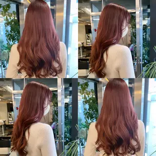 ミディアム カラー 透明感カラー✂︎ /縮毛矯正/YUKAのヘアスタイル