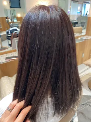 セミロング カラー 谷合 貴志のヘアスタイル