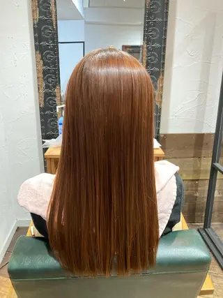 ロング 髪質改善/縮毛矯正/ 超高濃度水素ケアのヘアスタイル