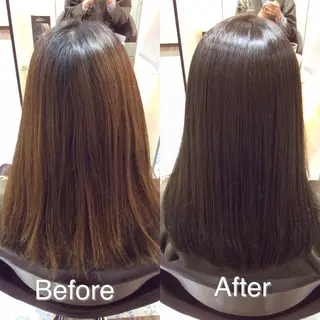 セミロング カラー CALON銀座　松田 力丸のヘアスタイル
