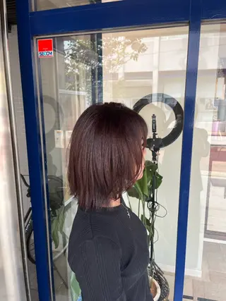 ミディアム カラー 大人透明感艶カラー 寺田稜のヘアスタイル