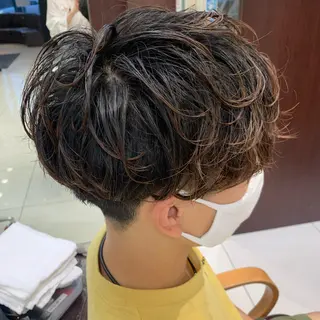 ショート パーマ メンズ BASSA ANNEX店のヘアスタイル