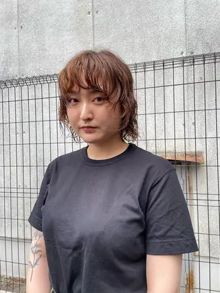 ミディアム パーマ ♡tomo♡ 岐阜レイヤーカットのヘアスタイル