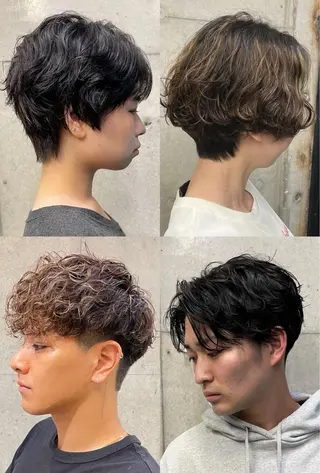 ショート パーマ 西大島美容師 渡部仁太のヘアスタイル
