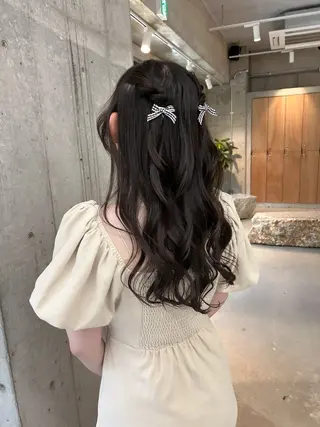 セミロング ヘアアレンジ ちゃんゆ /伊藤有里のヘアスタイル