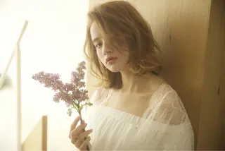 ショート ミディアム カラー パーマ 髪質改善/韓国風 レイヤー/田村祐樹のヘアスタイル
