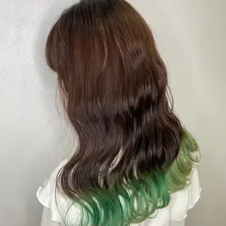 ロング カラー 縮毛矯正/ワンカラー モデル募集🫧羽夏のヘアスタイル