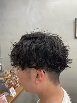 ショート パーマ メンズ特化/パーマ/ 広島駅/松岡のヘアスタイル