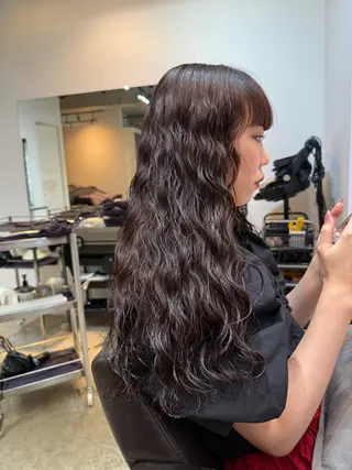 ロング 【表参道】似合わせ パーマ/神野 楓のヘアスタイル