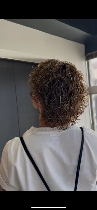 ミディアム パーマ メンズ 【men's Lapis横浜】海人のヘアスタイル