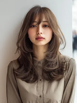 セミロング 艶髪診断で絶対綺麗✨ お悩み解決✨京谷宥✨のヘアスタイル