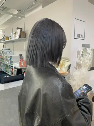 ミディアム カラー 艶髪/透明感カラー tawadaのヘアスタイル