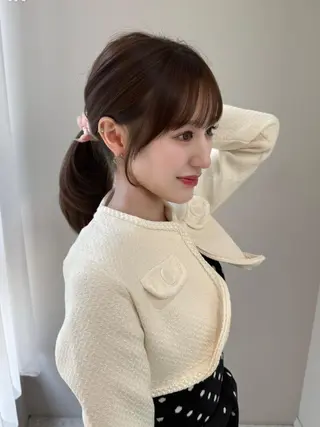ミディアム 上之浦 咲那のヘアスタイル