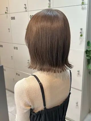 ショート カラー 透明感カラー/ボブ /佐藤伶のヘアスタイル