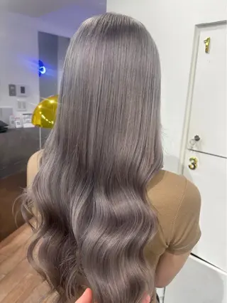 ロング ブリーチ透明感カラー 🍀mizuki🍀のヘアスタイル