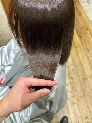 ミディアム カラー パーマ 銀座✨レイヤーカット 顔まわり/坂本亜裟海のヘアスタイル