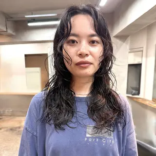 ロング パーマ 坂本 裕介のヘアスタイル