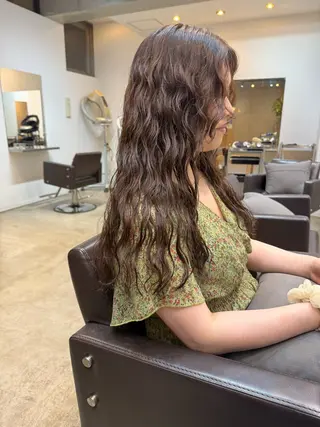 ロング 🌿朝5分でお洒落 パーマスタイル🌿のヘアスタイル