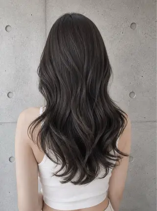 セミロング カラー ヘアアレンジ 🌫️大人韓国ヘア 🌫️naoyaのヘアスタイル