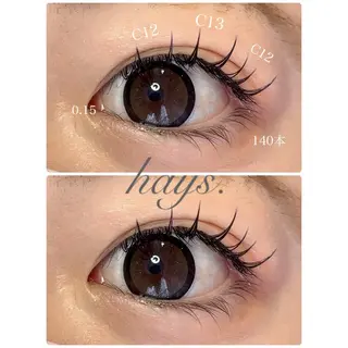 マツエク・マツパ hays. eyelashのマツエク・マツパデザイン