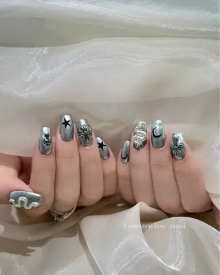 ネイル Lavender nail·中島公園のネイルデザイン
