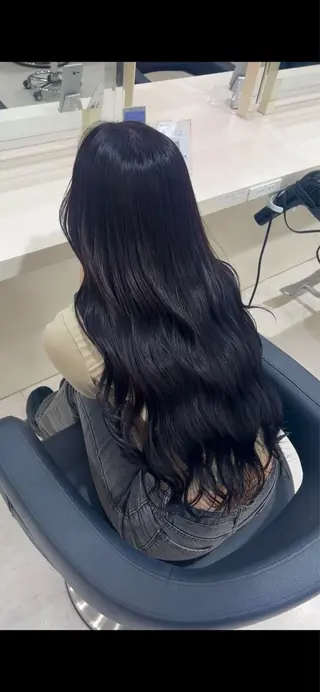 ロング カラー ヘアアレンジ 韓国レイヤー&ピンク 艶髪🩶maikoのヘアスタイル