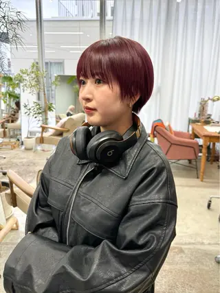 ショート カラー U-fuショート 伊藤拓海のヘアスタイル