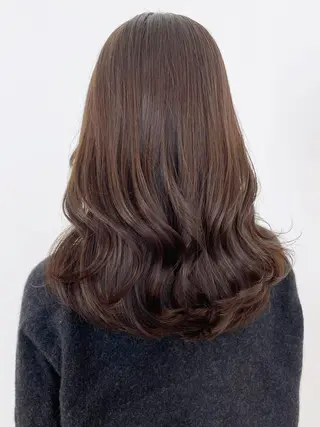 ミディアム カラー パーマ ヘアアレンジ ITbyALBUM 浦和店のヘアスタイル