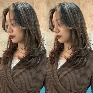 ロング カラー 🍒ハイレイヤー🍒 海外ヘア🍒Momoのヘアスタイル