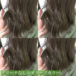 セミロング カラー navile原宿 yumaのヘアスタイル