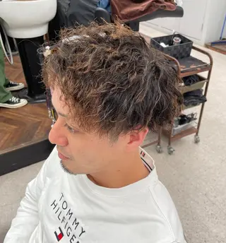 パーマ メンズ 京都河原町 メンズパーマ助川龍哉のヘアスタイル