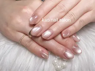 ネイル kao nail マグネット/長さだしのネイルデザイン