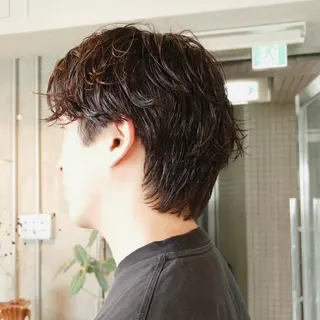 ショート パーマ メンズ 大人メンズショート/ ナチュラルヘア/福田のヘアスタイル