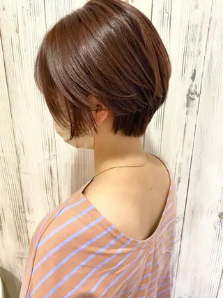 ショート カラー ヘアアレンジ ネイル マツエク・マツパ 夜23時まで予約🉑 reverieあきらのヘアスタイル