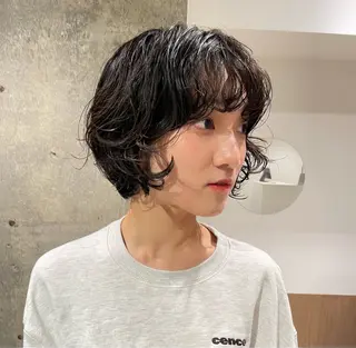 ショート パーマ 増田 壮のヘアスタイル