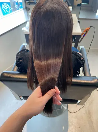 ロング カラー パーマ tiel 小山莉々のヘアスタイル