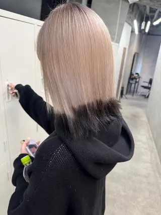 ミディアム カラー ヘアアレンジ メンズ 🌟🍒ハイトーン 韓国ヘア/ユウミのヘアスタイル