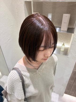 ショート カラー sawa⭐️/ 透明感カラー/艶髪のヘアスタイル