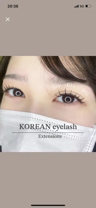 マツエク・マツパ 韓国式束感まつ毛/ 眉毛/ゆりあの眉毛・アイブロウイメージ