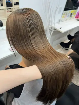 ロング カラー ‪💄心 葉/大宮 /ワンカラー🖤のヘアスタイル