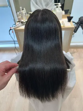 ミディアム カラー 外国人対応 佐久間のヘアスタイル