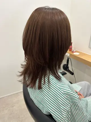 ミディアム カラー レイヤー/ヘアセット 💐nao.のヘアスタイル