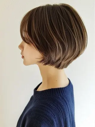 ショート レイヤー× 顔まわり/MIUのヘアスタイル