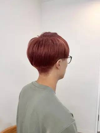 カラー メンズ hina/レイヤー /マロンブラウンのヘアスタイル