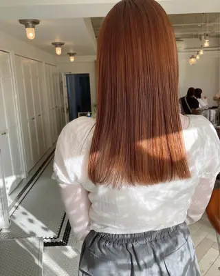 セミロング カラー お洒落ベージュ🤎 代官山shibukiのヘアスタイル