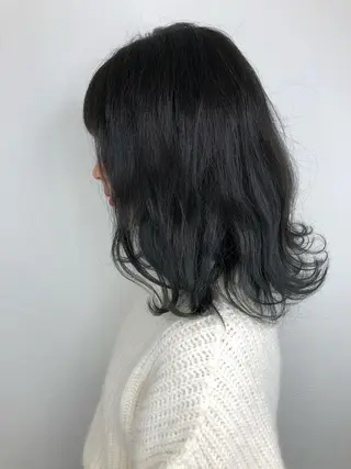 ミディアム Rubik難波樽本 譲二のヘアスタイル
