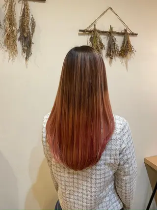 ロング 中村 樹菜のヘアスタイル