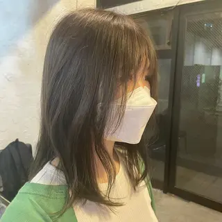 ミディアム カラー ヘアアレンジ 🎀レイヤー 透明感 カラーyuuri🎀のヘアスタイル