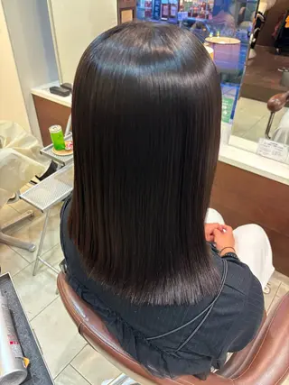 ミディアム 髪質改善/縮毛 矯正/れいなのヘアスタイル