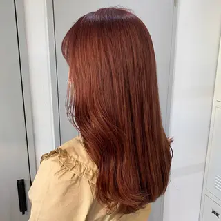ロング カラー 烏丸/顔周りカット/ 暖色カラー/奈実のヘアスタイル